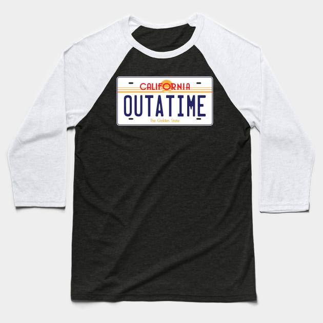 Outatime Baseball T-Shirt by old_school_designs